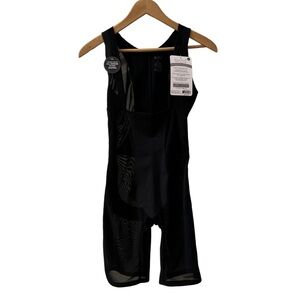 UnderWhere? Luxury collection power mesh mid thigh firm control shapewear, large